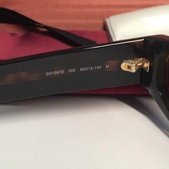 New Authentic Gucci Tortoise Shell Sunglasses GG1591s 002 - Picture 3 of 11